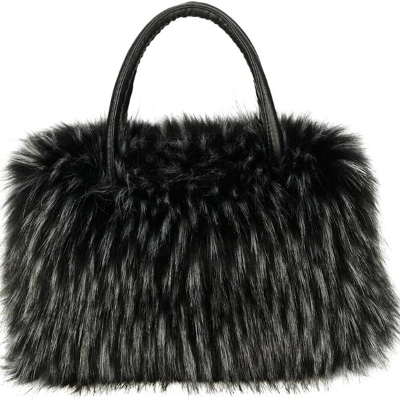 Stylish Women’s Faux Fur Tote Bag: Large Capacity Cute Handbag for All Occasions - Picture 1 of 6